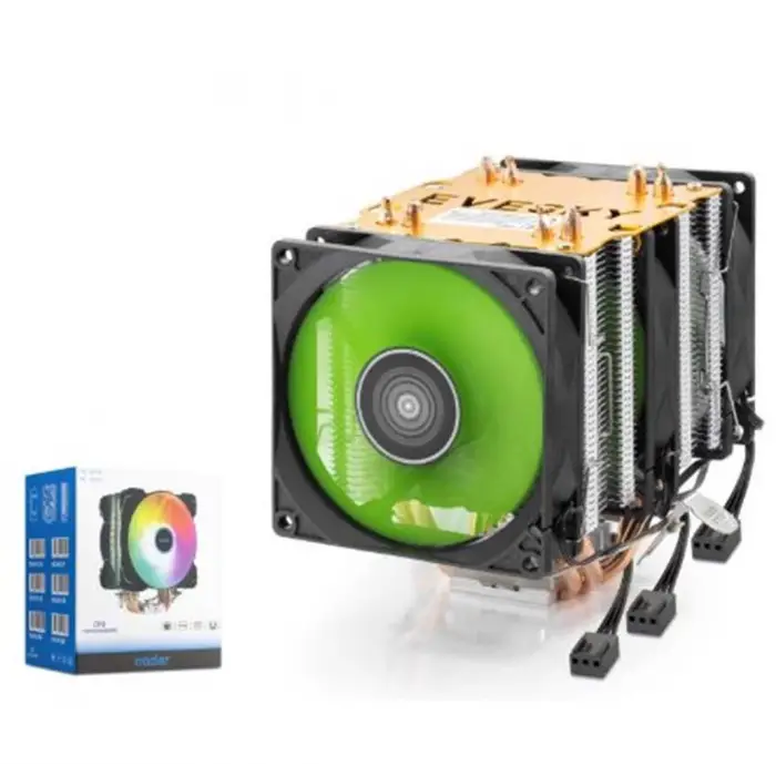 NODAR ND2603 CPU Kule Tipi İşlemci Soğutucu Üç Fanlı 90 mm Siyah