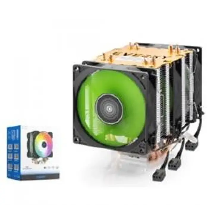 NODAR ND2603 CPU Kule Tipi İşlemci Soğutucu Üç Fanlı 90 mm Siyah