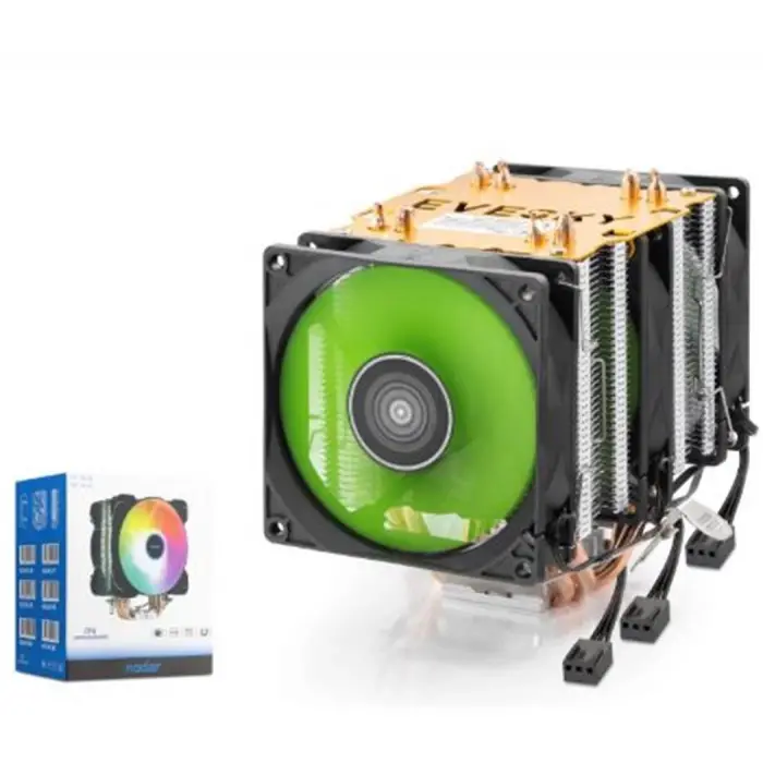 NODAR ND2605 CPU Kule Tipi İşlemci Soğutucu Üç Fanlı 90 mm Siyah (KDO)