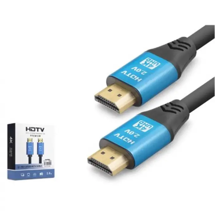 NODAR ND4052 HDMI 2.0 Kablo 4K 60 Hz OD 8.0 mm 5 m Siyah Mavi (KDO)