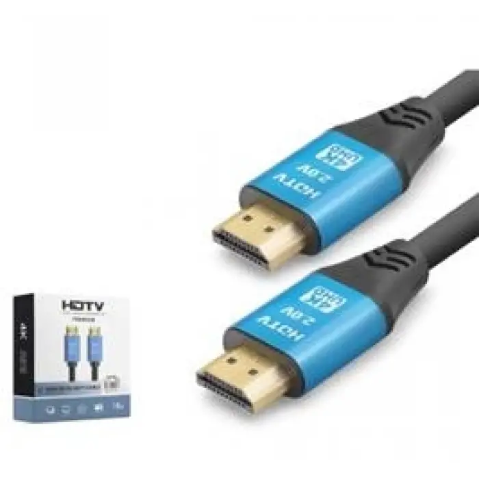 NODAR ND4053 HDMI 2.0 Kablo 4K 60 Hz OD 8.0 mm 10 m Siyah Mavi (KDO)