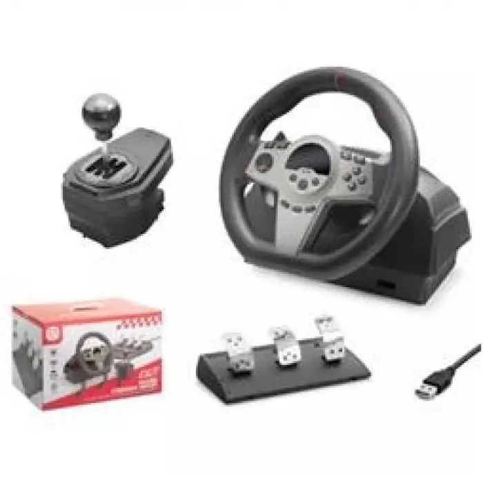 Nodar Nd757 Direksiyon Seti Siyah 270° Ps4-Ps3-Pc-Xbox One-N-Sw-Xbox Series-S P4 Slim P4 Pro Siyah