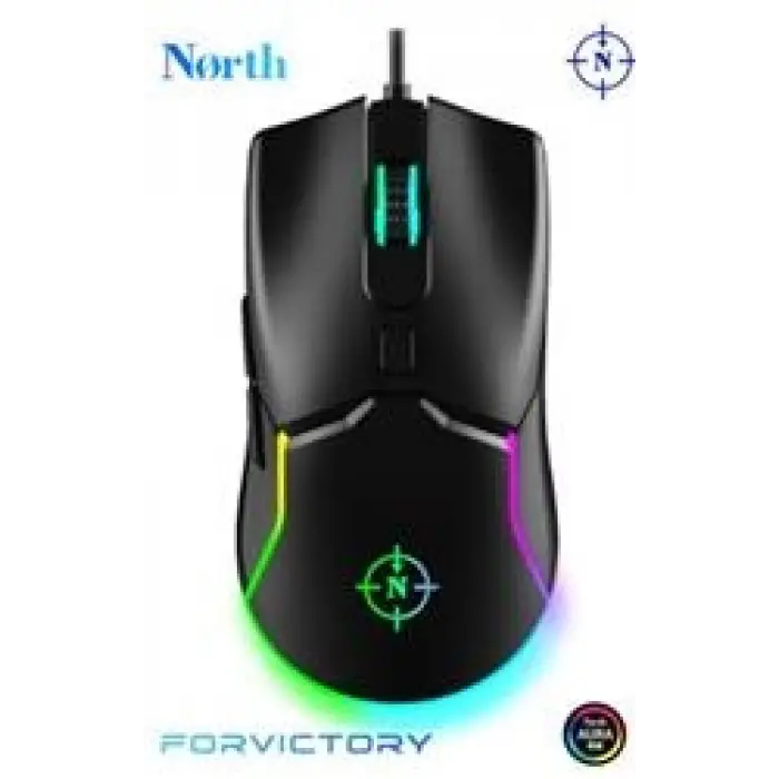 North Air Black RGB Kablolu Profesyonel Oyuncu Mouse
