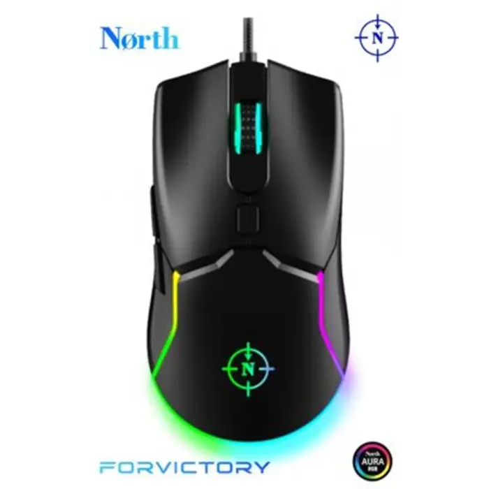 North Air Black RGB Kablolu Profesyonel Oyuncu Mouse (KDO)
