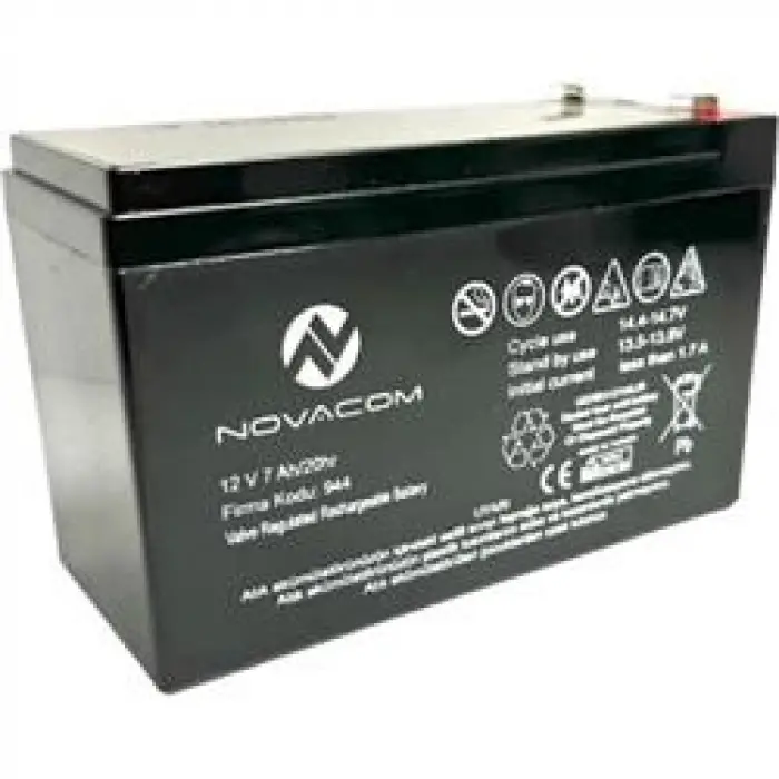 Nova 12V 7A Bakımsız Kuru Akü 2Kg Ups Uyumlu