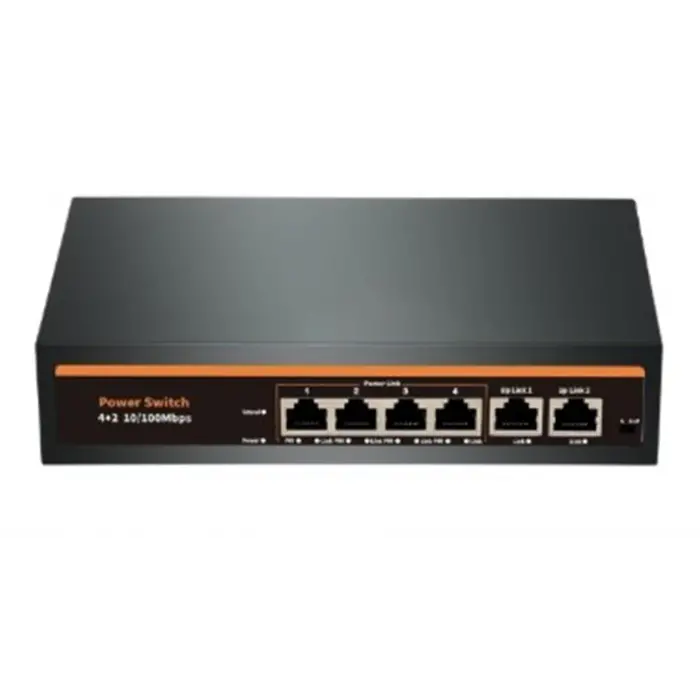 Nova NVC-INTSF0420FB2L 24V INTERCOM 4+2 PORT POE SWITCH (10-100) (KDO)