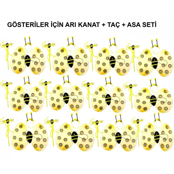 Okul Gösterileri İçin 1239li Arı Kanadı Seti - Etkinlik Kanatları