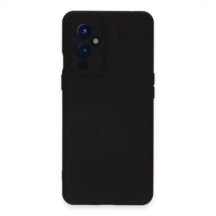 One Plus 9 Kılıf Nano İçi Kadife Silikon - Siyah