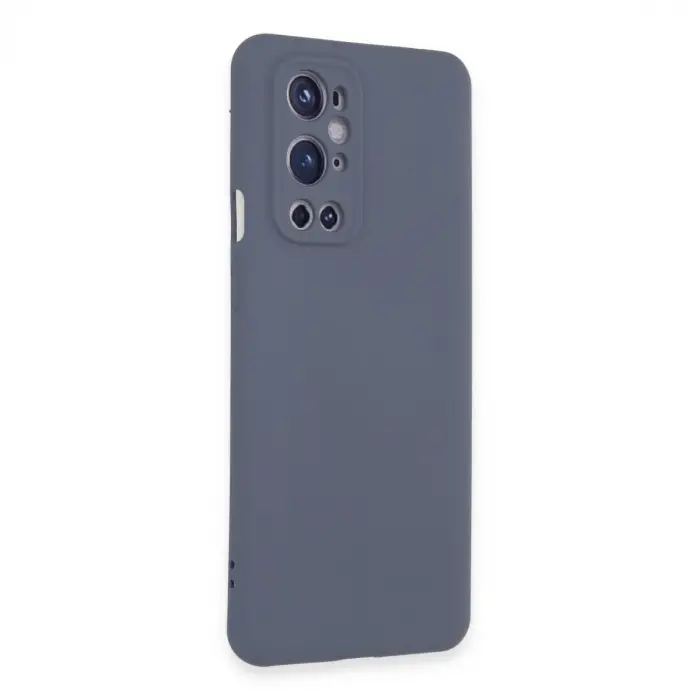 One Plus 9 Pro Kılıf Nano İçi Kadife Silikon - Gri