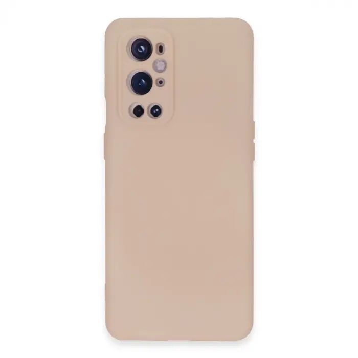 One Plus 9 Pro Kılıf Nano İçi Kadife Silikon - Pudra