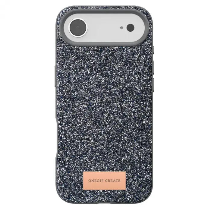 Onegif Apple İphone 17 Air Bright Simli Kapak - Gümüş