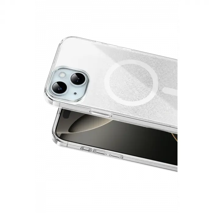 Onegif  İphone 15 Sora Simli Magsafe Kapak - Beyaz