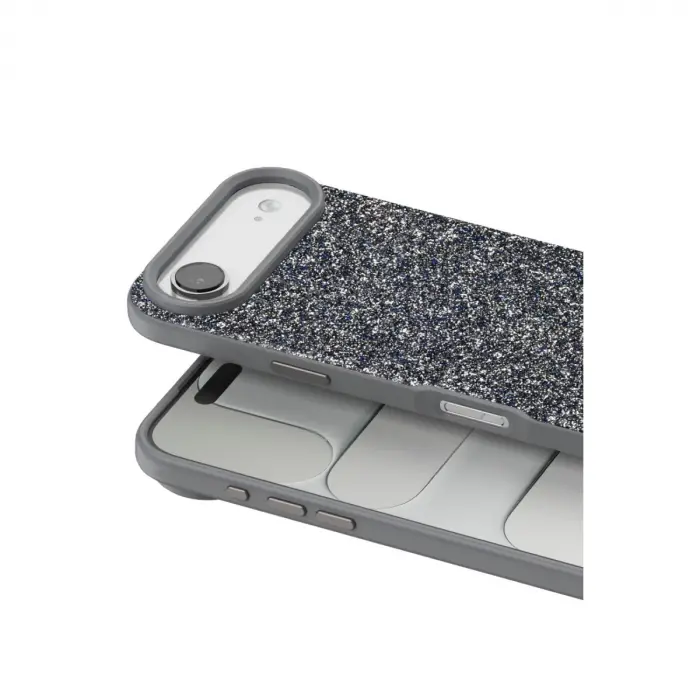 Onegif  İphone 17 Air Bright Simli Kapak - Gümüş