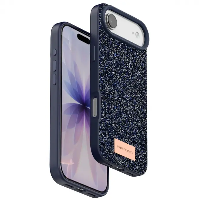 Onegif  İphone 17 Air Bright Simli Kapak - Mavi