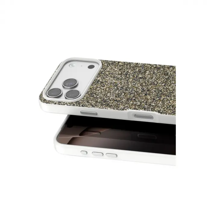 Onegif  İphone 17 Pro Bright Simli Kapak - Çöl Titanyum