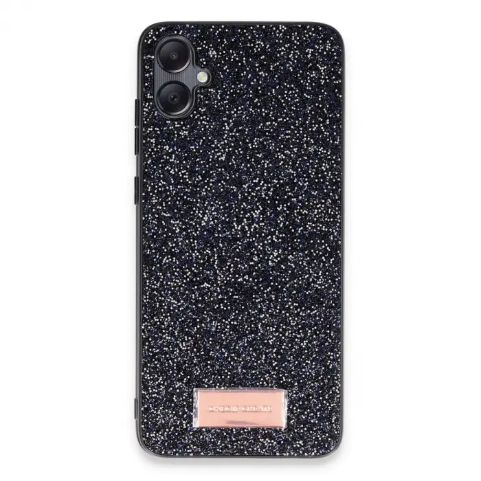 Onegif Samsung Galaxy A05 Bright Simli Kapak - Siyah