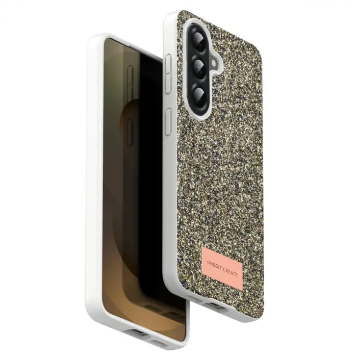 Onegif Samsung Galaxy A17 5g Bright Simli Kapak - Gold