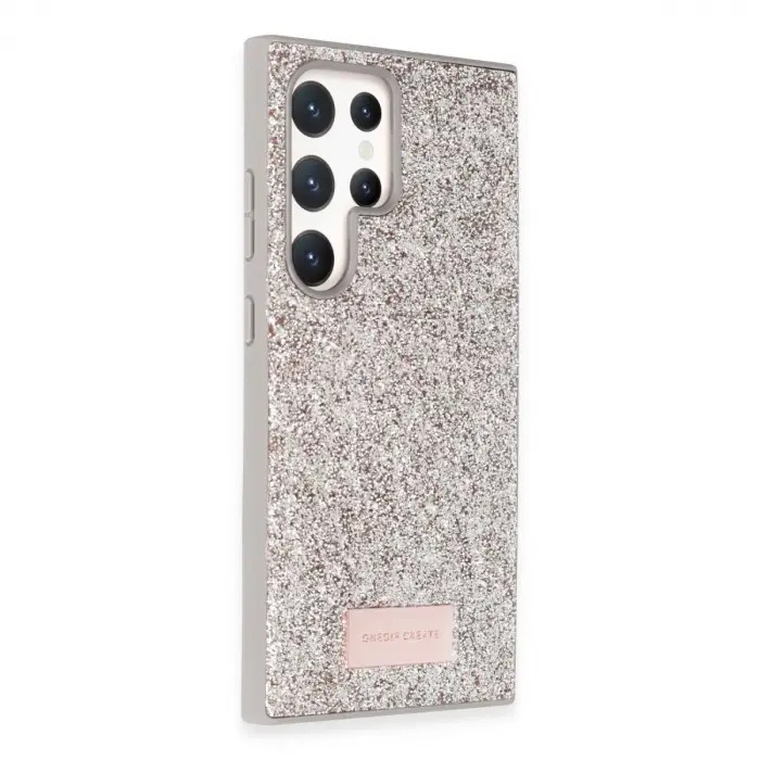 Onegif Samsung Galaxy S24 Ultra Bright Simli Kapak - Gold