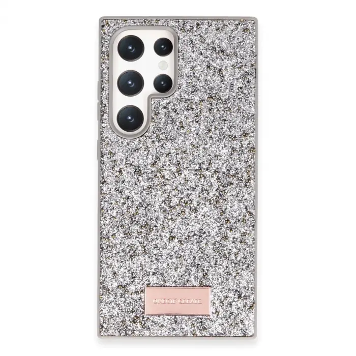 Onegif Samsung Galaxy S24 Ultra Bright Simli Kapak - Gümüş