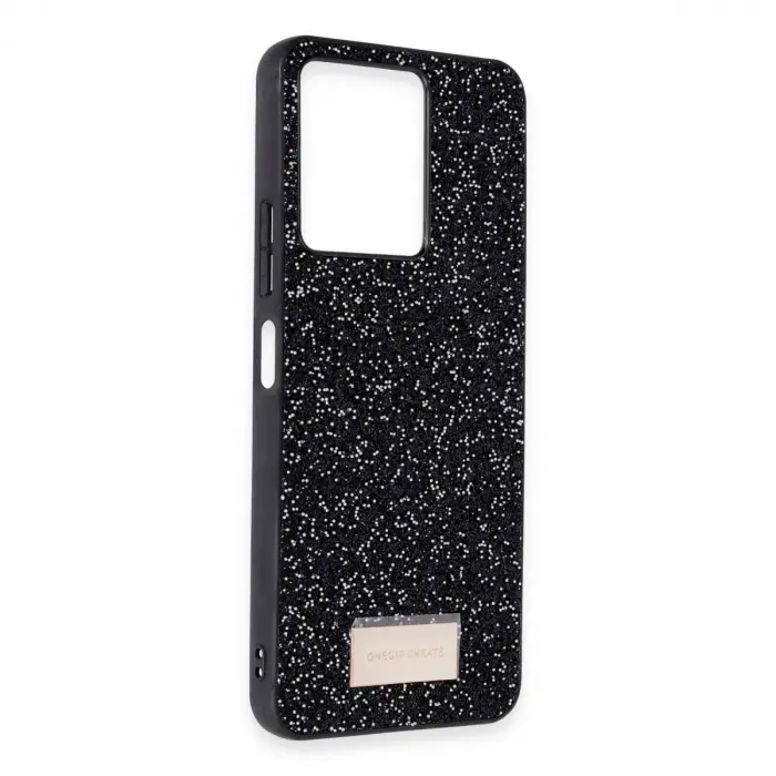 Onegif Xiaomi Redmi 13c Bright Simli Kapak - Gümüş