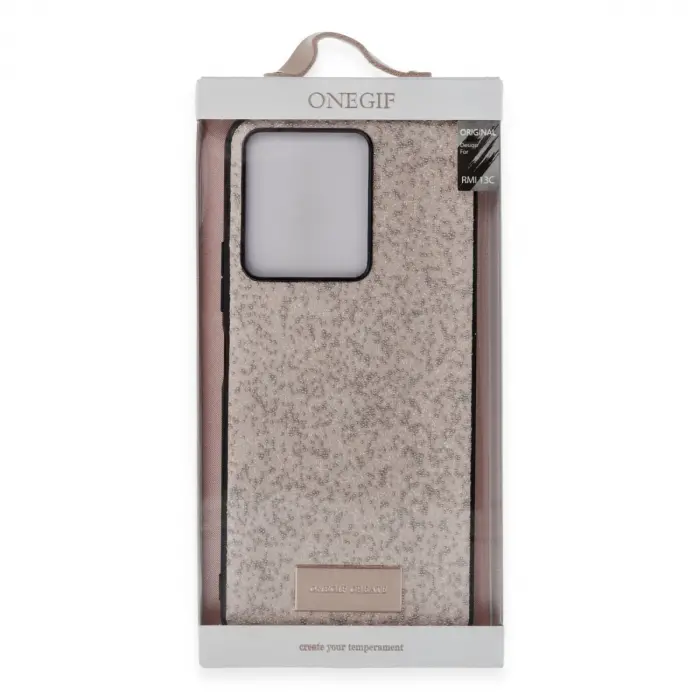 Onegif Xiaomi Redmi 13c Bright Simli Kapak - Gümüş