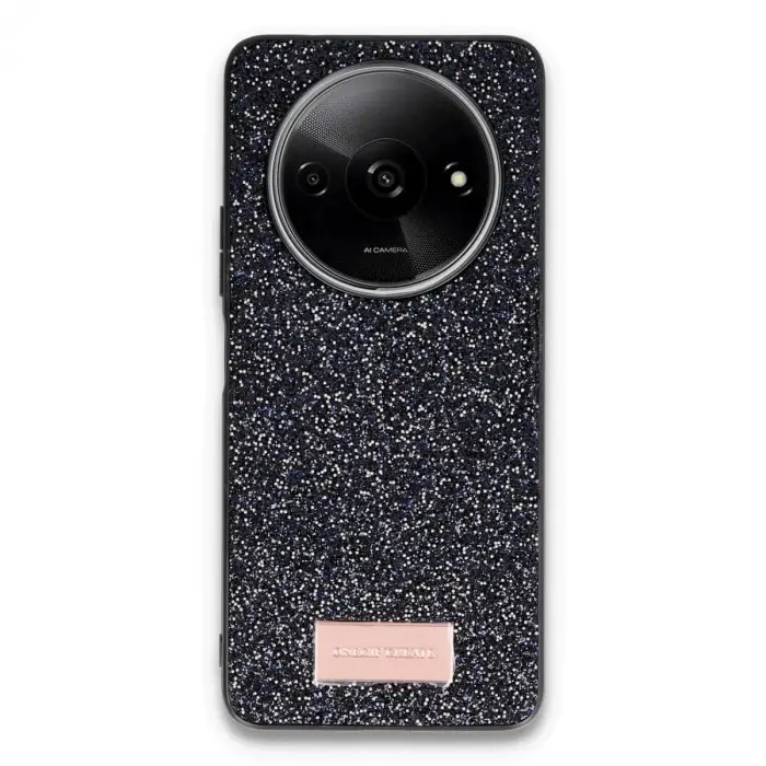 Onegif Xiaomi Redmi A3 4g Bright Simli Kapak - Siyah