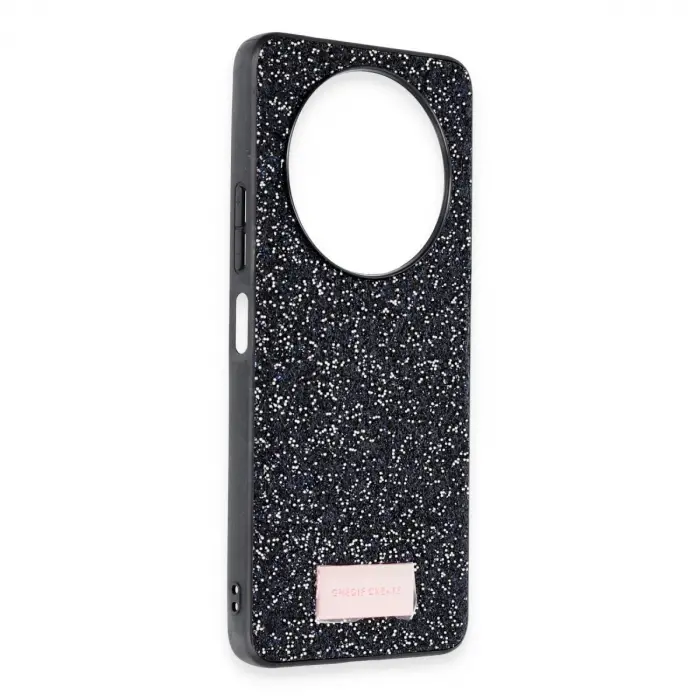 Onegif Xiaomi Redmi A3 4g Bright Simli Kapak - Siyah