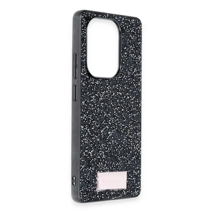 Onegif Xiaomi Redmi Note 13 Pro 4g Bright Simli Kapak - Siyah