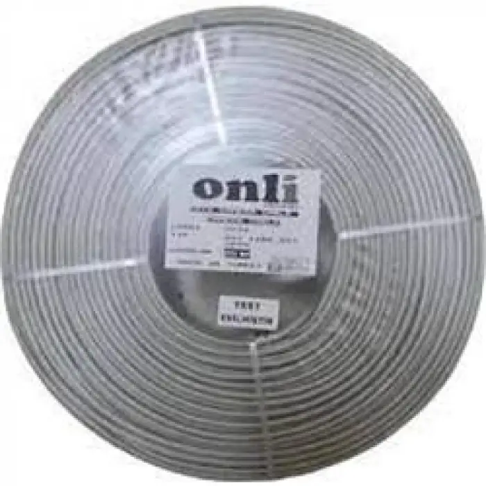 onli on-2201 2+1 1x0,22 mini Coax 2x0,22mm 250 metre CCA Kamera Kablosu