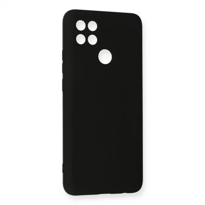 Oppo A15 Kılıf Nano İçi Kadife Silikon - Siyah