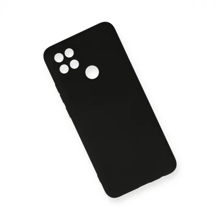 Oppo A15 Kılıf Nano İçi Kadife Silikon - Siyah
