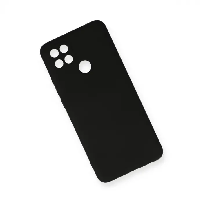 Oppo A15 Kılıf Nano İçi Kadife Silikon - Siyah