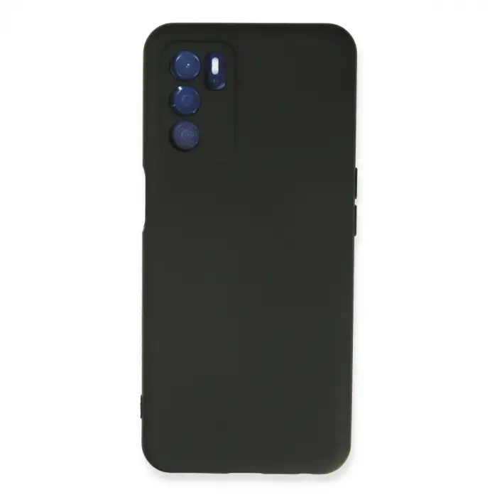 Oppo A16 Kılıf Nano İçi Kadife Silikon - Siyah