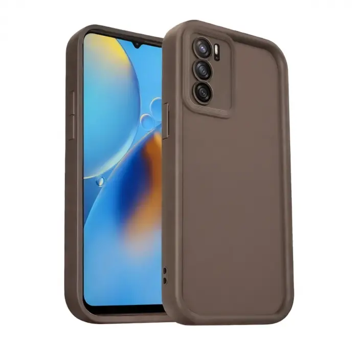 Oppo A16 Kılıf Viera Silikon - Kahverengi