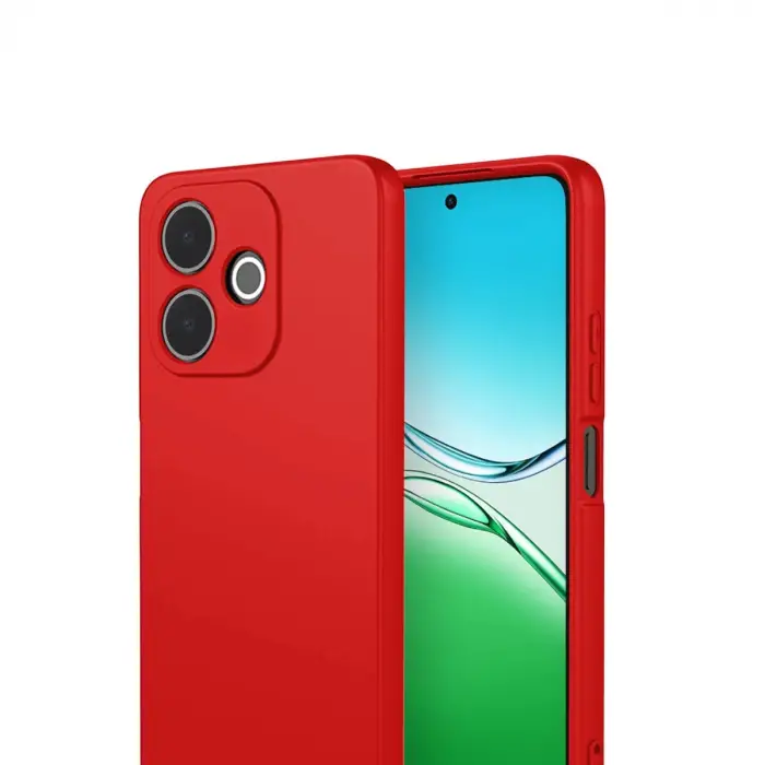 Oppo A5 Pro 4g First Silikon - Kırmızı