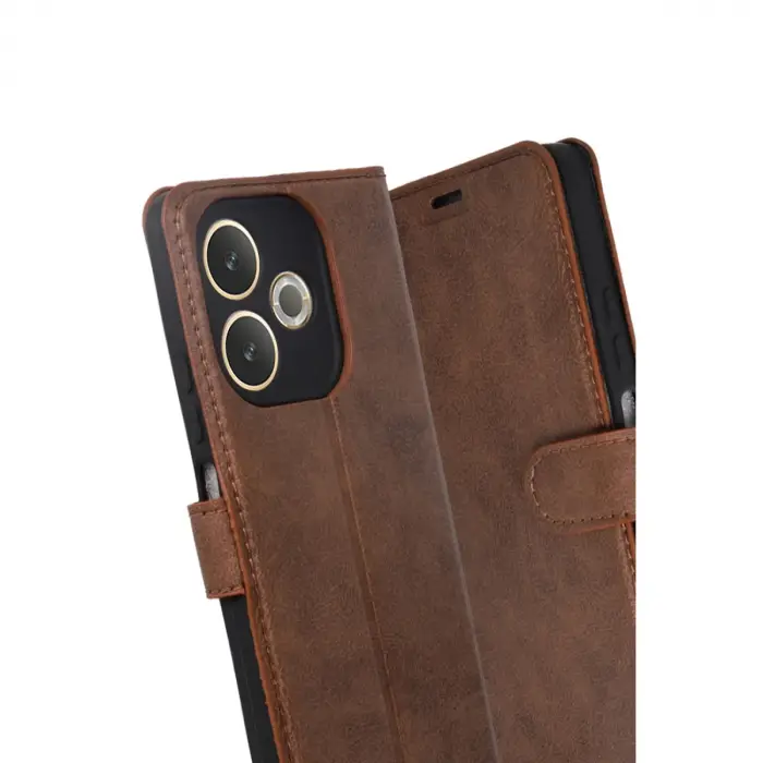 Oppo A5 Pro 4g Trend S Plus Kapaklı Kılıf - Taba