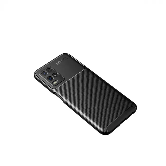 Oppo A54 4g Kılıf Auto Focus Karbon Kapak - Siyah