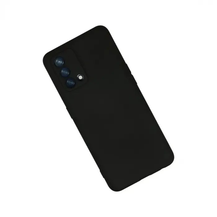 Oppo A74 4g Kılıf Nano İçi Kadife Silikon - Siyah