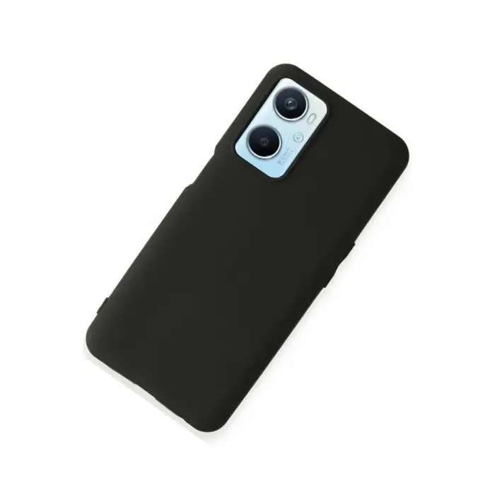 Oppo A96 Kılıf First Silikon - Siyah