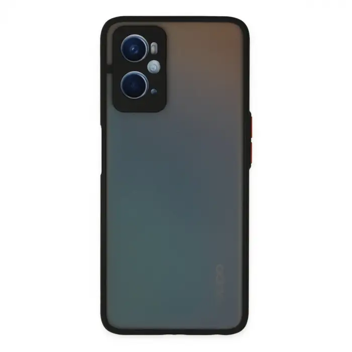 Oppo A96 Kılıf Montreal Silikon Kapak - Siyah