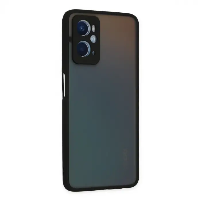 Oppo A96 Kılıf Montreal Silikon Kapak - Siyah