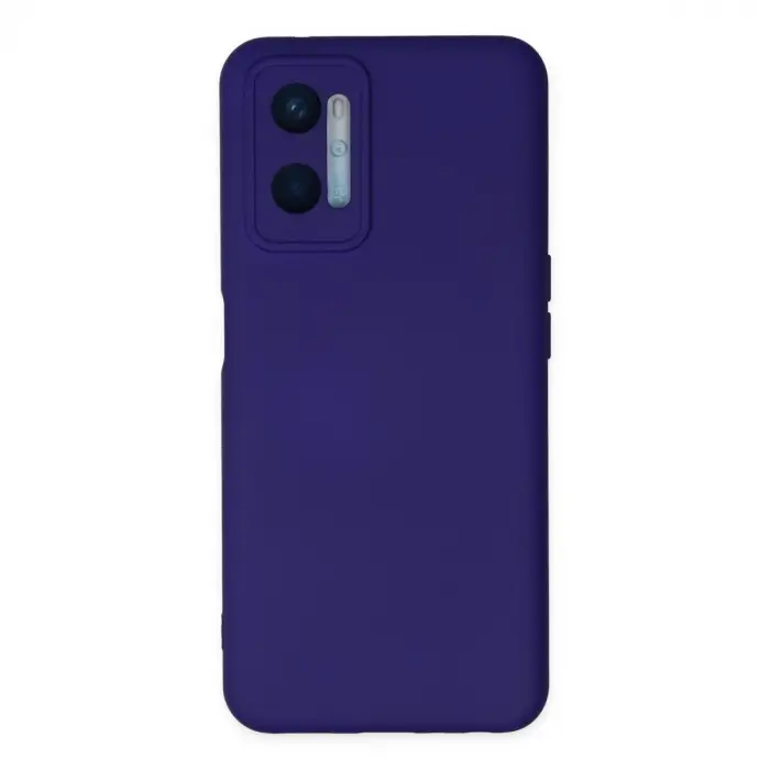 Oppo A96 Kılıf Nano İçi Kadife Silikon - Mor