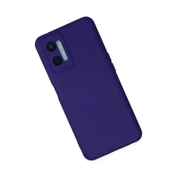 Oppo A96 Kılıf Nano İçi Kadife Silikon - Mor
