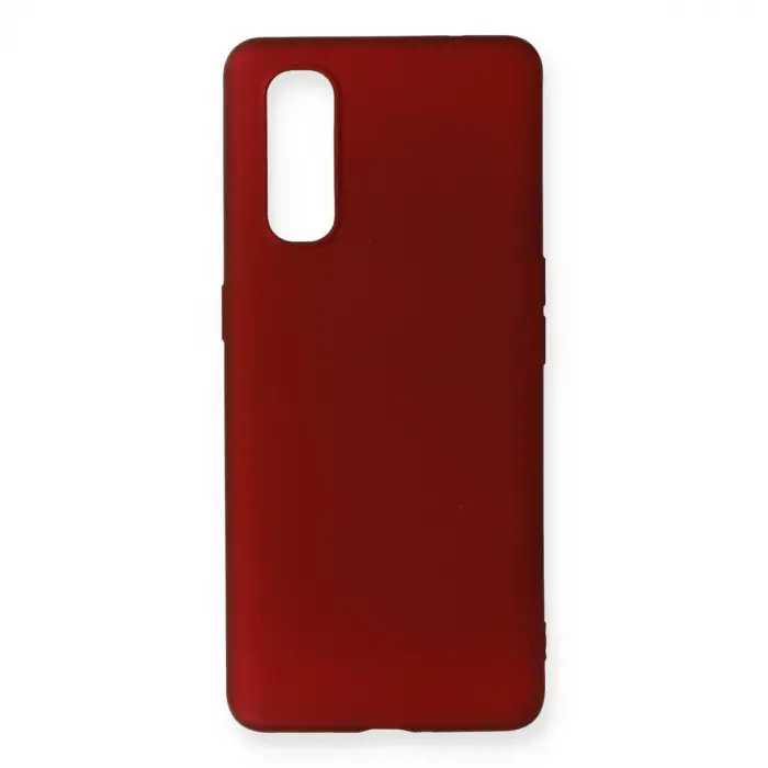 Oppo Find X2 Kılıf First Silikon - Bordo