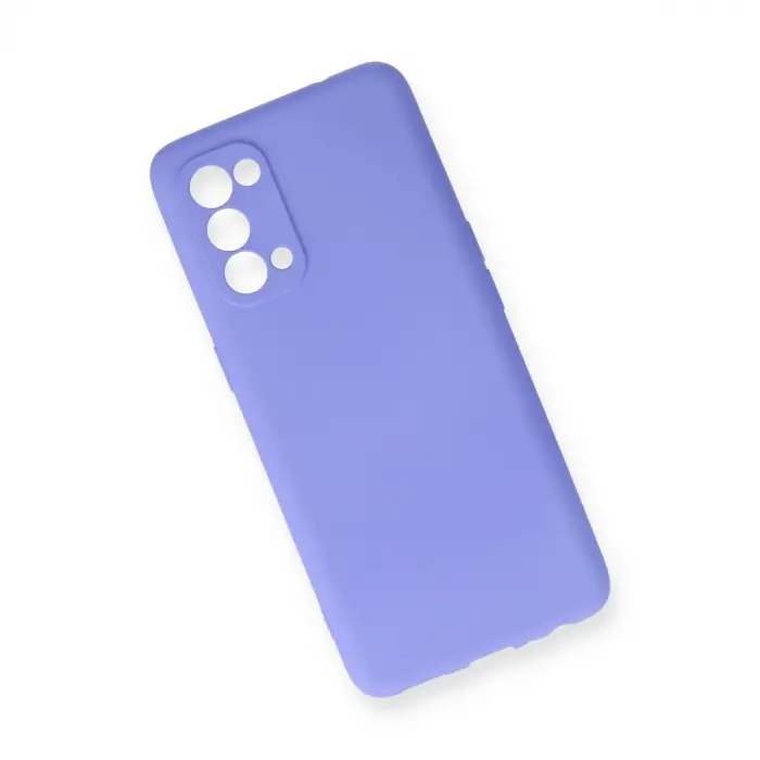Oppo Reno 5 Kılıf First Silikon - Lila