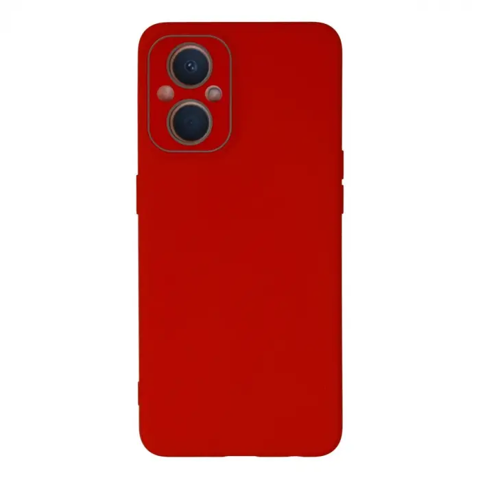 Oppo Reno 7 Lite Kılıf Lansman Glass Kapak - Kırmızı