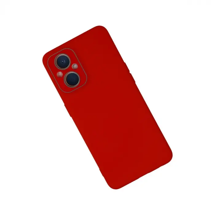 Oppo Reno 7 Lite Kılıf Lansman Glass Kapak - Kırmızı