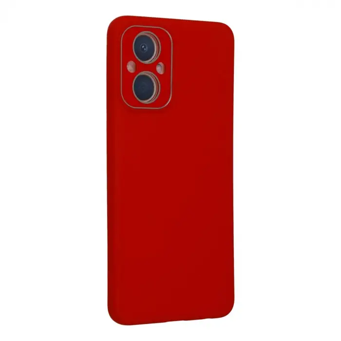 Oppo Reno 7 Lite Kılıf Lansman Glass Kapak - Kırmızı