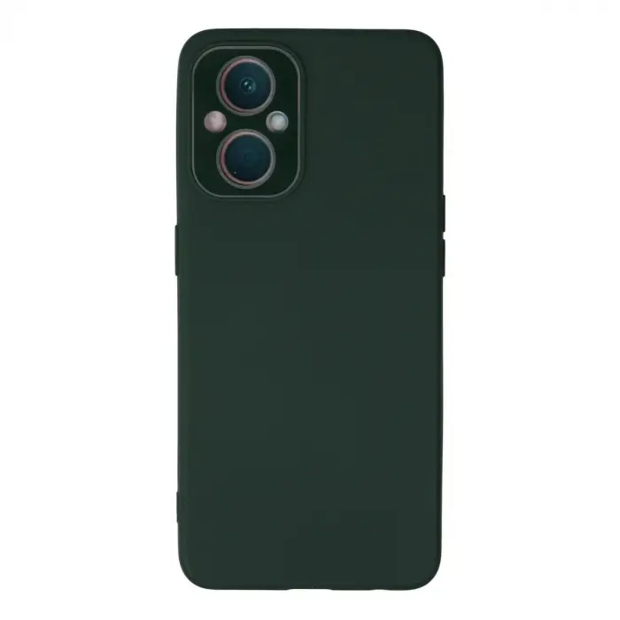 Oppo Reno 7 Lite Kılıf Lansman Glass Kapak - Koyu Yeşil