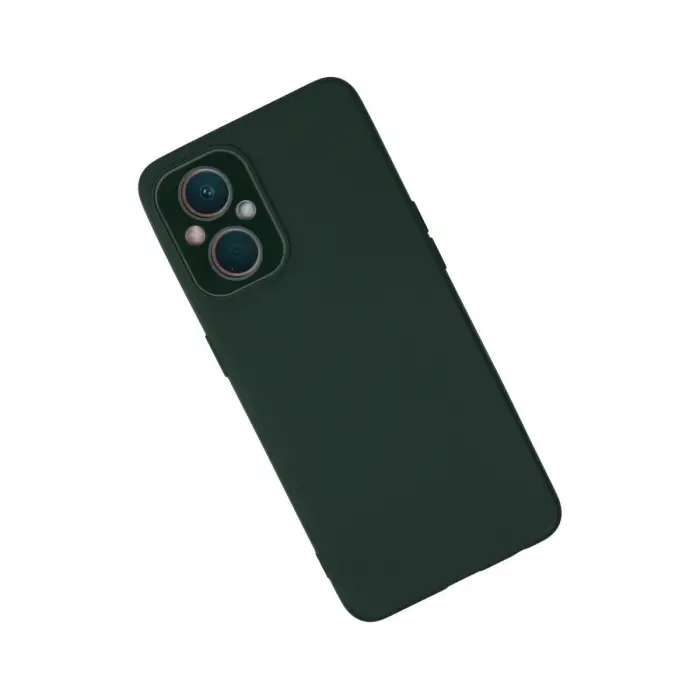 Oppo Reno 7 Lite Kılıf Lansman Glass Kapak - Koyu Yeşil